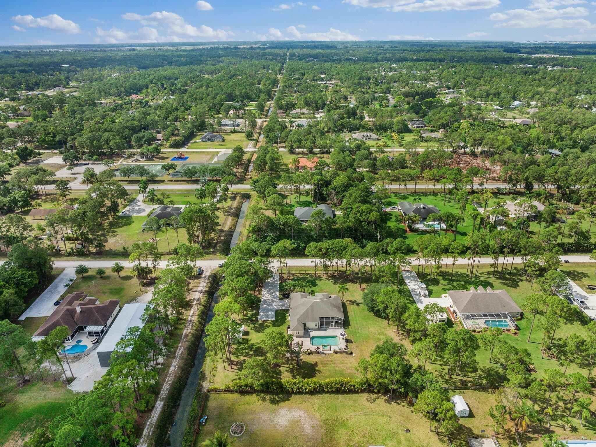 loxahatchee homes drone view